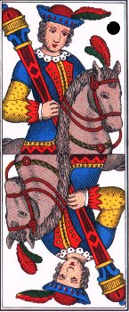 Carte da Briscola: Cavaliere di Bastoni