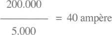 Formula arca 40 ampere