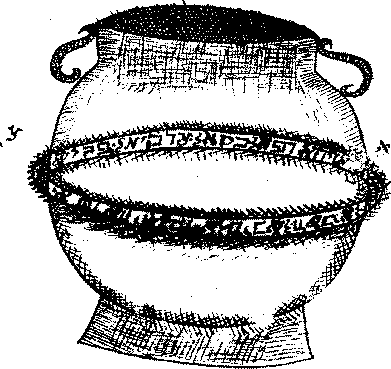 The forme of the brasse vessel that Salomon shut Those spirits In