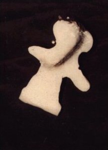 Statuetta con capelli veri - 1